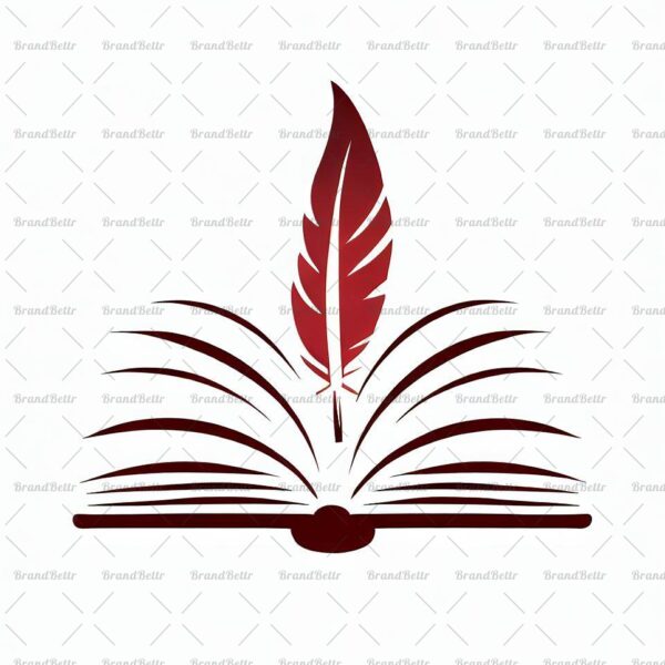 Offenes Buch und Feder